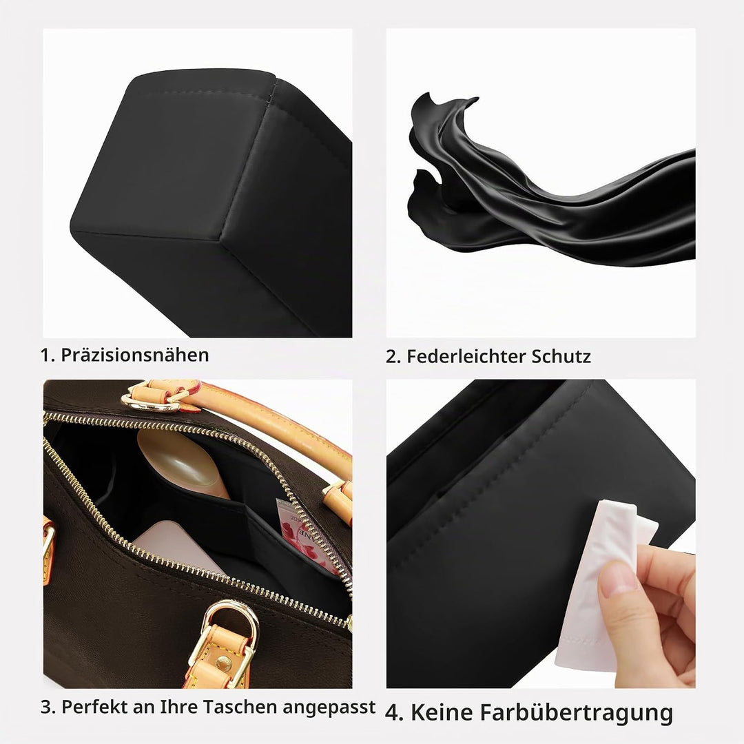 DGAZ Handtaschen Organizer Einsatz, Seide Handtaschenorganisator für LV Speedy Nano/20/25/30/35/40/4