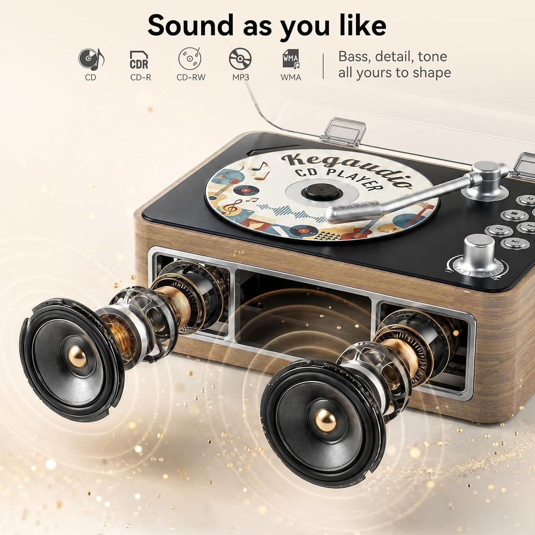 CD Player Tragbar Bluetooth: Kegaudio Radio mit CD-Player Tragbarer mit Lautsprecher Fernbedienung U