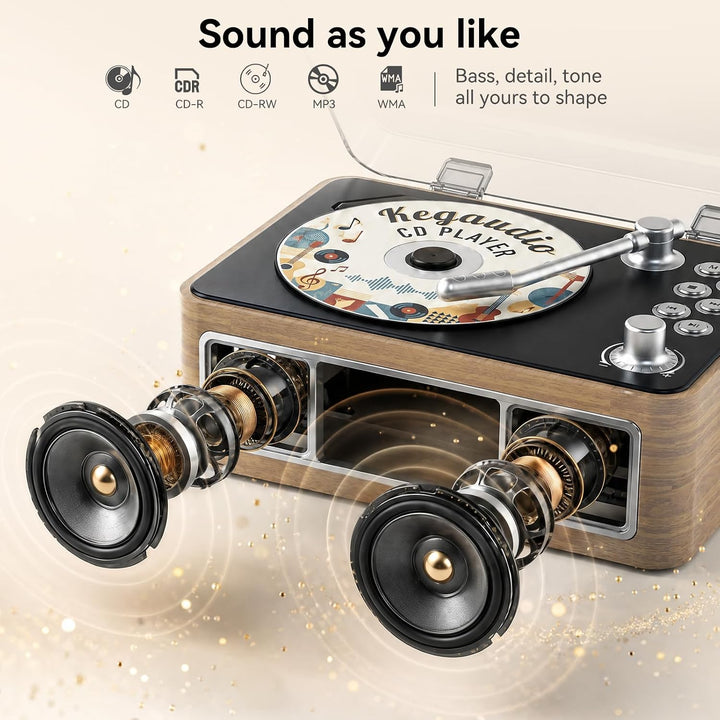 CD Player Tragbar Bluetooth: Kegaudio Radio mit CD-Player Tragbarer mit Lautsprecher Fernbedienung U