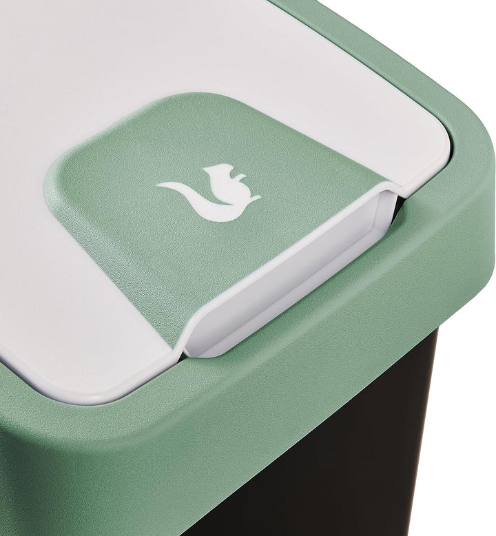 keeeper Premium Abfallbehälter mit Flip-Deckel, Soft Touch, 25 l, Magne, Nordic Green Nordic Green 2