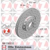 ZIMMERMANN 100.3303.52 Bremsscheibe, vorne, perforiert, Sport Coat Z