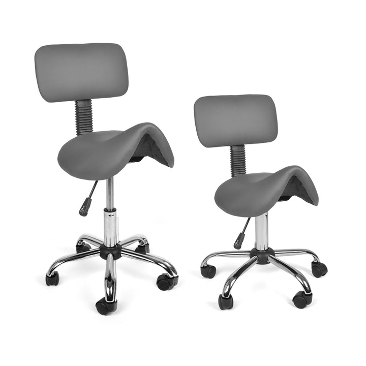 Mingone Sattelhocker Ergonomisch 2 Stück Arbeitshocker Höhenverstellbar 360° Drehbar Sattelstuhl Bür