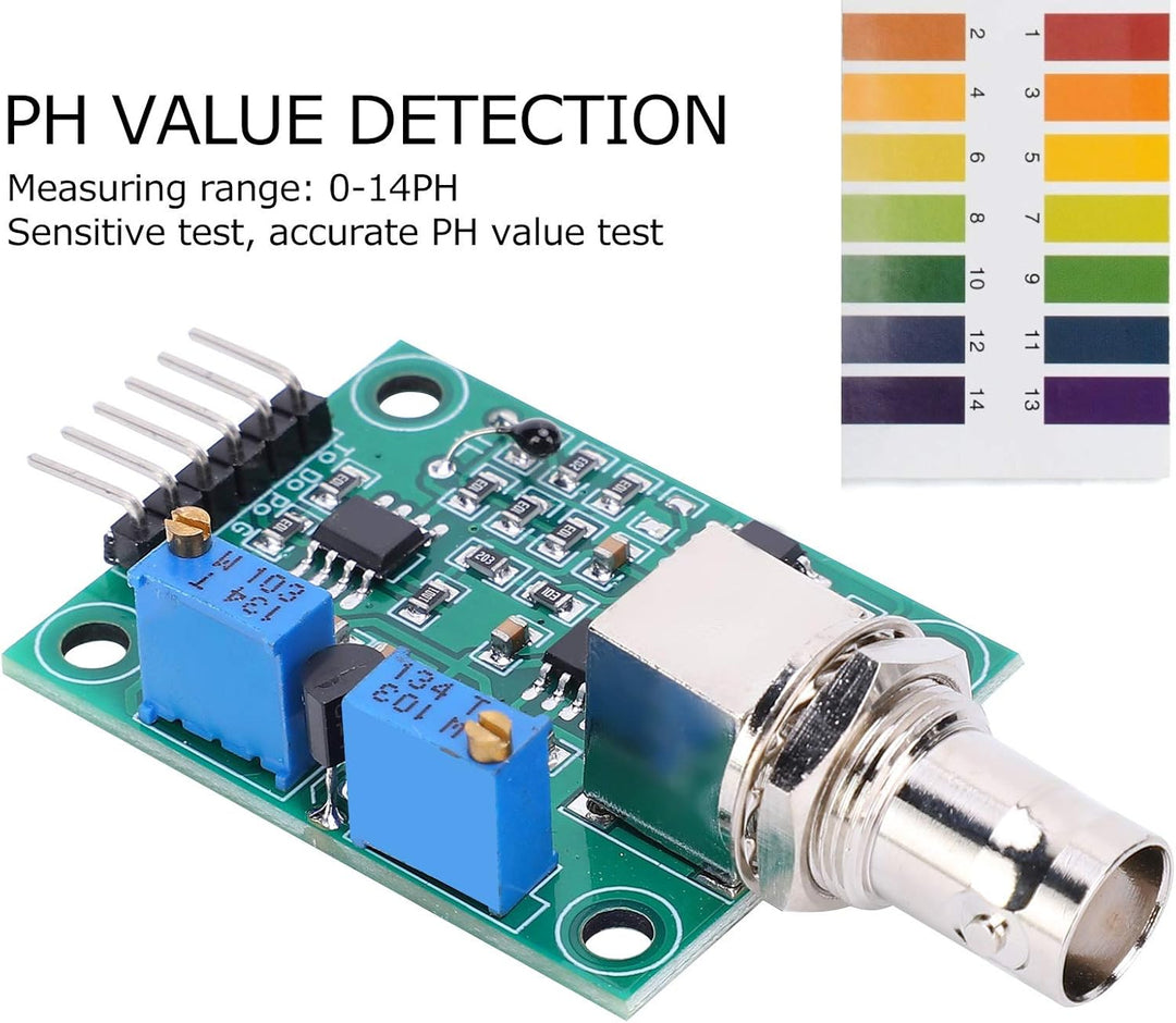 Jeanoko PH-Wert-Sensormodul AC/DC 5 ± 0,2 V PH0‑14 Sensor erkennen PH-Sensor PH-Wert Datenerfassung