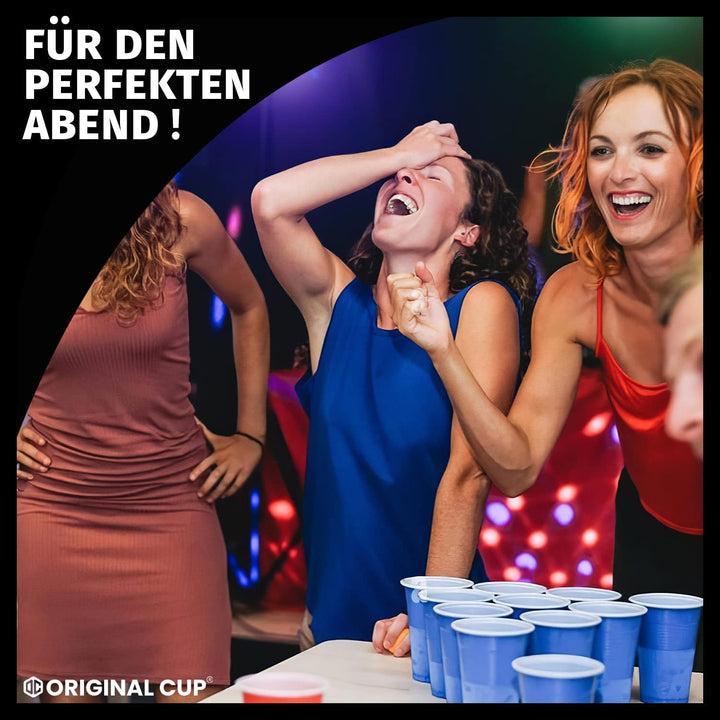 Beer Pong Offizieller Player Tisch mit Becherhalterung | Full Pack | Inkl. 1 Tisch + 120 53cl Becher
