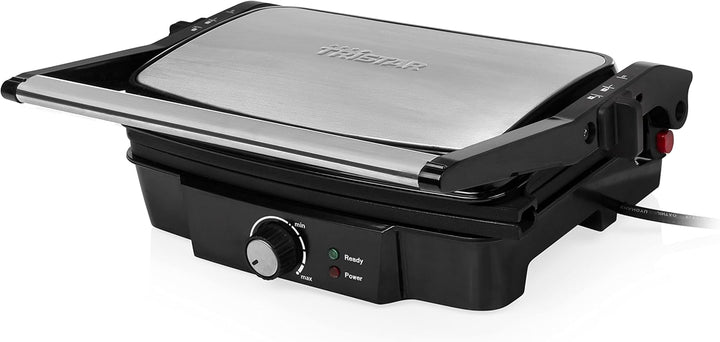 Tristar Kontaktgrill mit 180° Öffnung und Einer Bratfläche von 28 x 17 cm/auch als Tischgrill nutzba