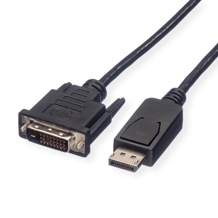 ROLINE DisplayPort Kabel DP ST - DVI ST, schwarz, 5 m, 5 m