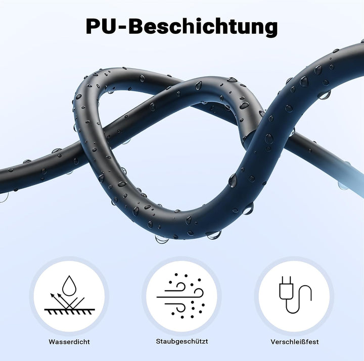 Wiltec 3 m Spiralkabel 13-polig auf 13-polig, Anhängerkabel Verlängerung mit Kunststoffstecker und B