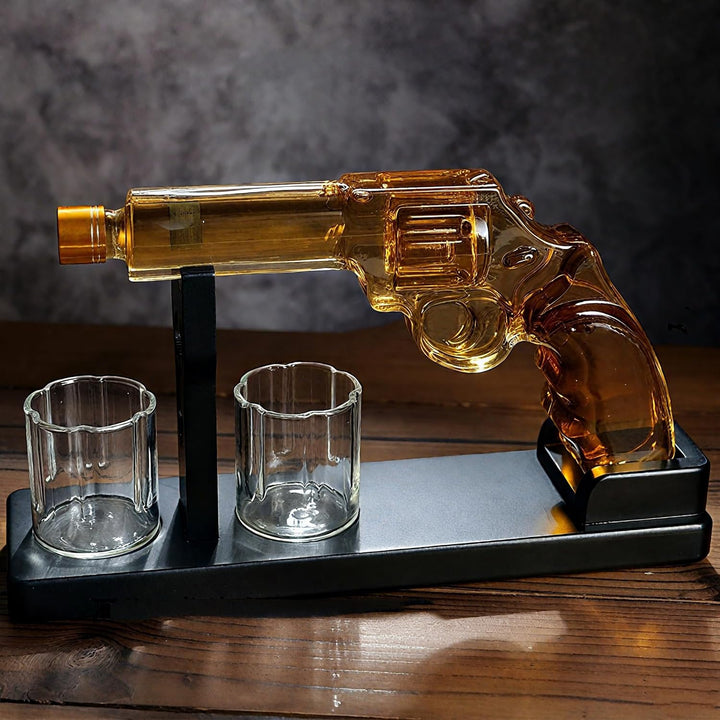 Whiskey Karaffe Set für Männer mit 2 Gläser, Männergeschenk Einzigartiges personalisiertes Geschenk