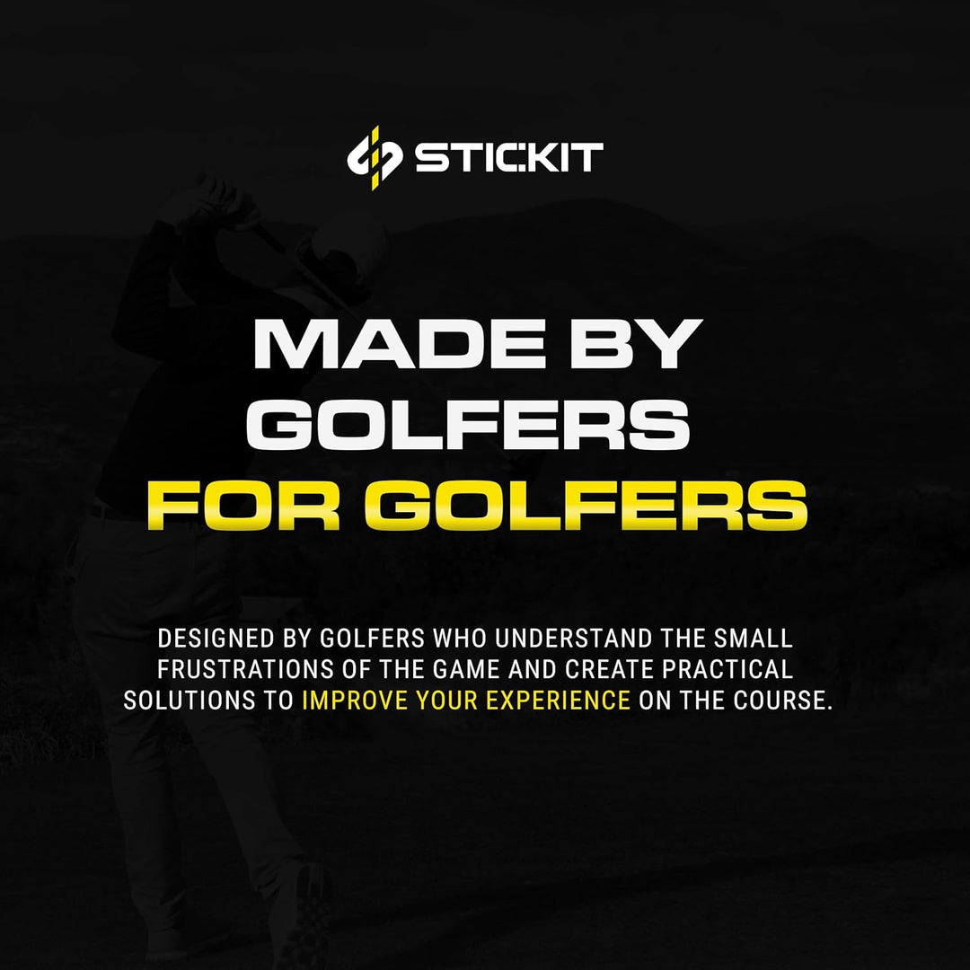STICKIT Magnetischer Golftaschen-Landeplatz I Metalltaschen-Clip für schnelle und einfache Verwendun