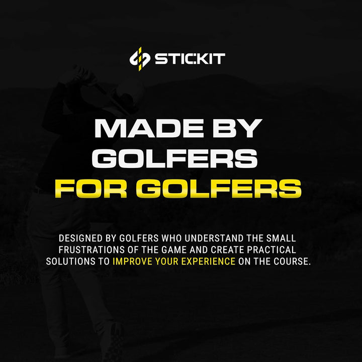 STICKIT Magnetischer Golftaschen-Landeplatz I Metalltaschen-Clip für schnelle und einfache Verwendun
