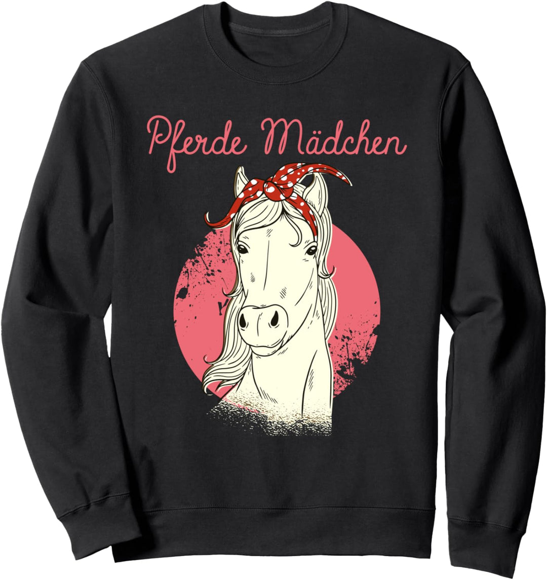Pferde Mädchen Reiterin Reiten Pferdenarr Reitsport Geschenk Sweatshirt