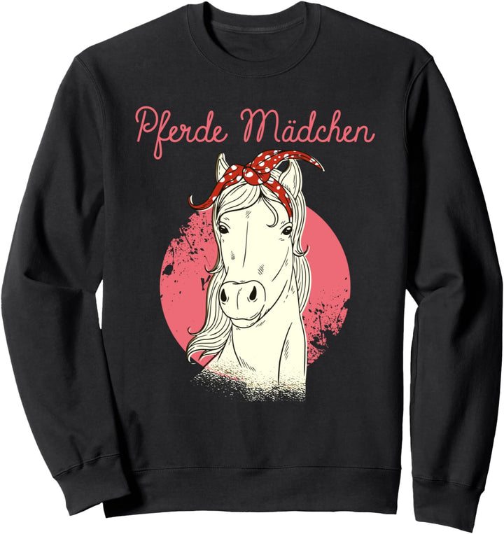 Pferde Mädchen Reiterin Reiten Pferdenarr Reitsport Geschenk Sweatshirt