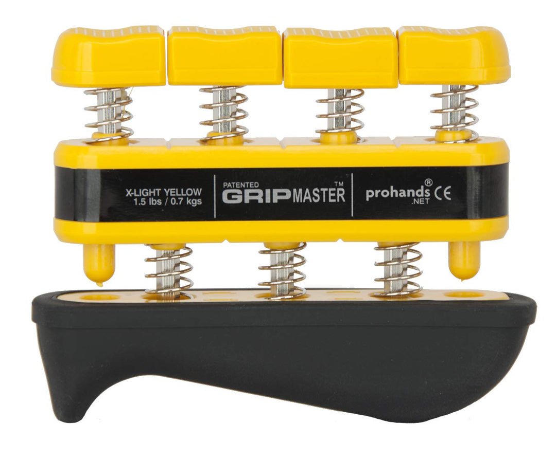 PROHANDS Gripmaster Handtrainer, Fingertrainer (Handgriffstärker), federbelastet, Finger-Kolben-Syst