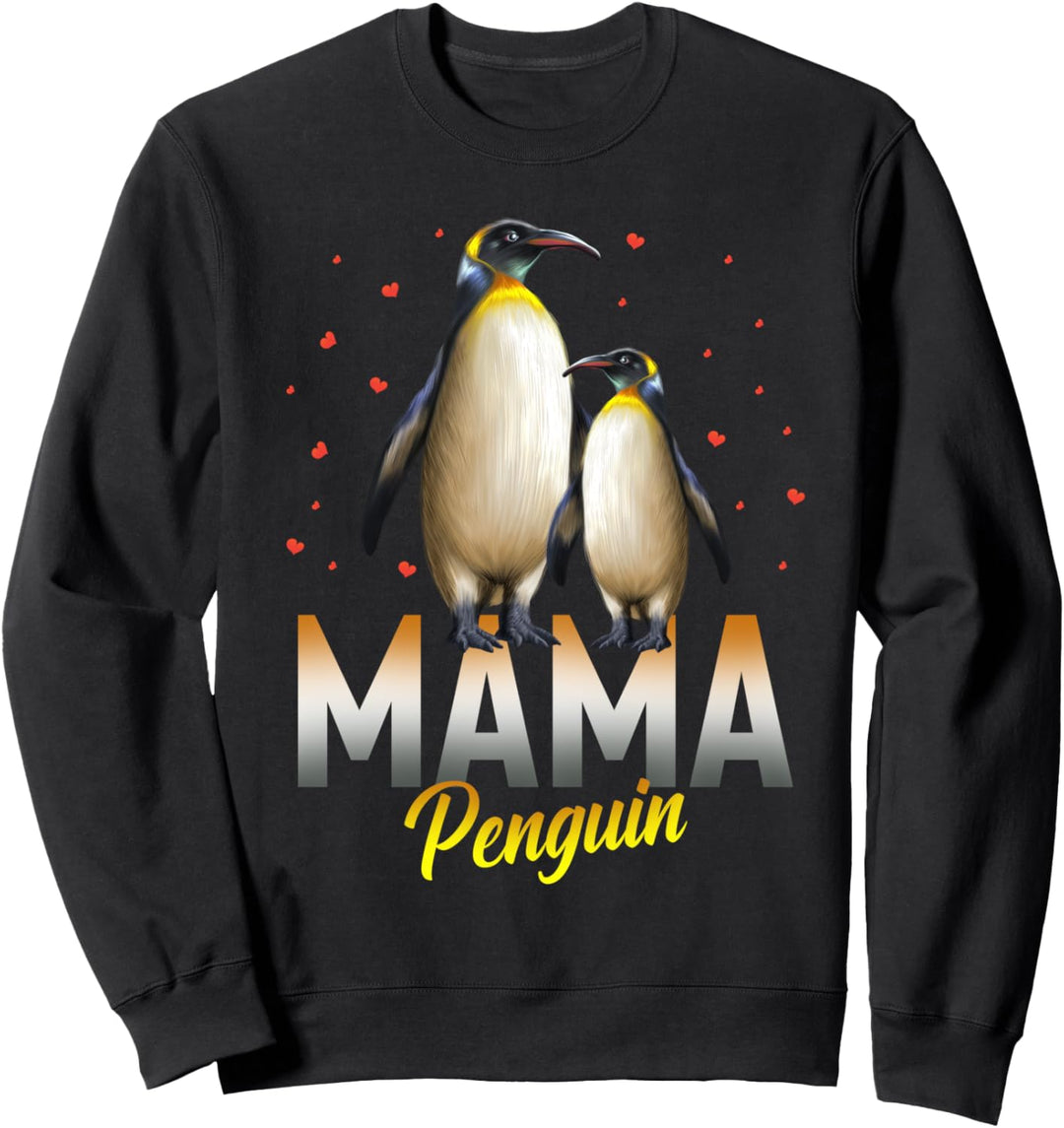 Mama Pinguin Geschenk passend Pinguin Vogel Familie Stamm Sweatshirt