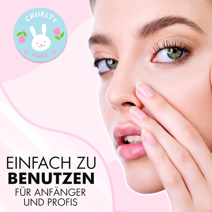 Augenbrauen Lifting Set, Brow Lamination Kit 6–8 Wochen Halt, 15 Anwendungen, DIY Augenbrauen Lamini