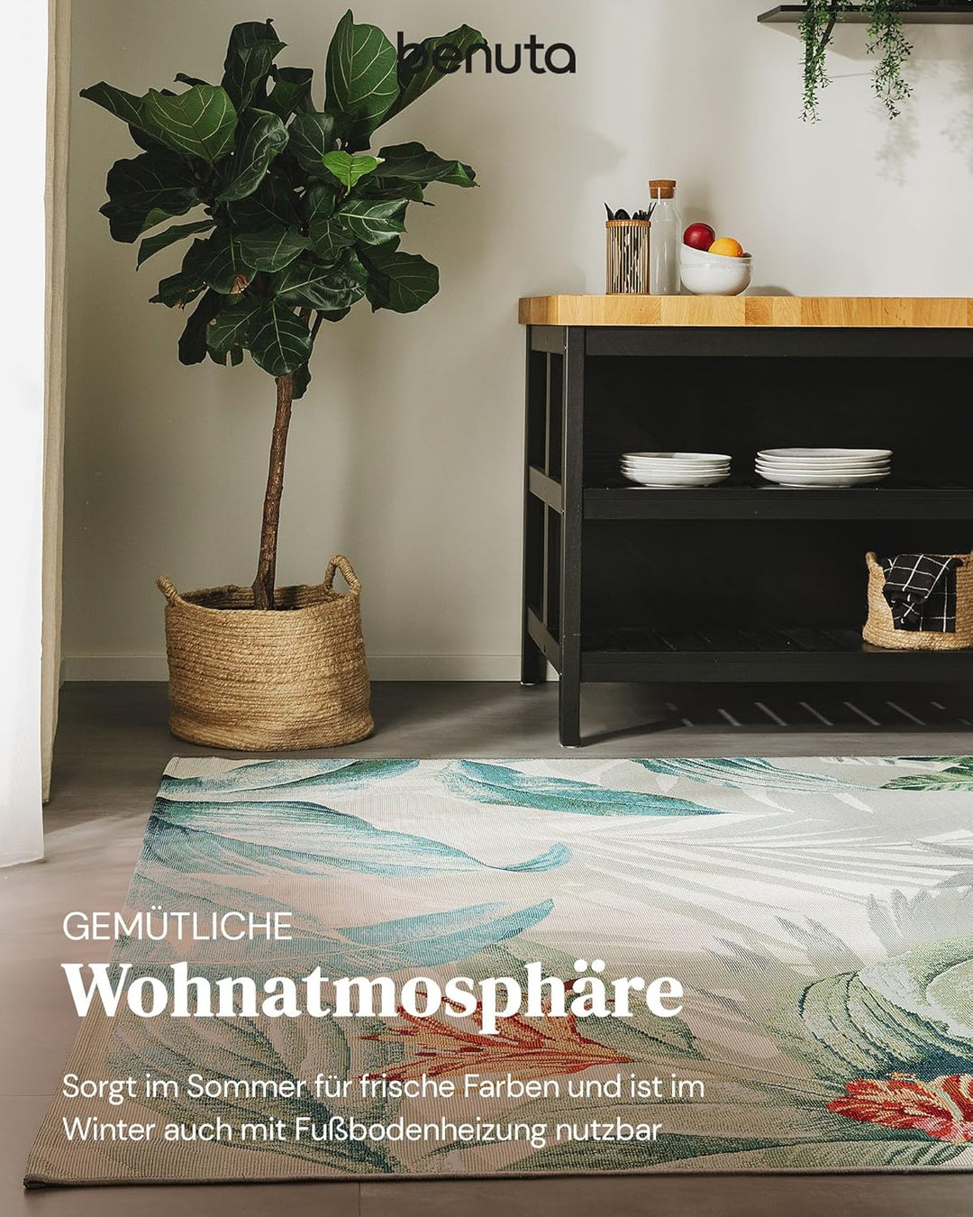 benuta In- & Outdoor-Teppich Artis Multicolor 80x165 cm 80x165 cm Multicolor, 80x165 cm Multicolor