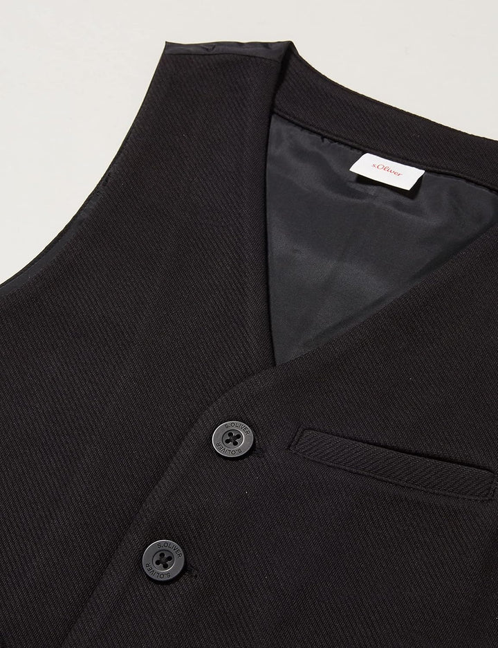 s.Oliver Jungen Weste 140 Schwarz, 140 Schwarz