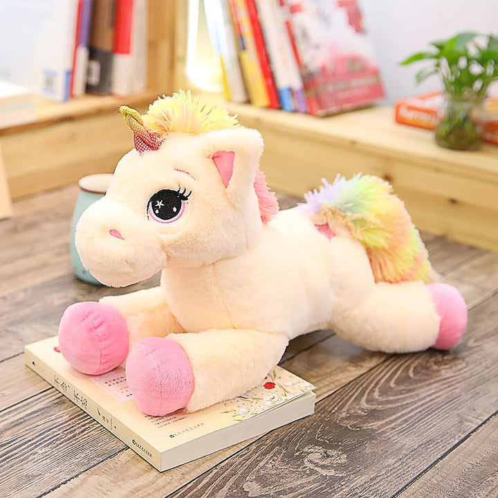 Trayosin Plüsch Einhorn Kuscheltier 40/60cm hoch Super Weiches Einhorn Kissen-Stofftier Süsse Plüsch