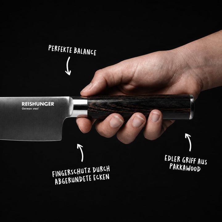 Reishunger Edelstahl Chef Messer – Küchenmesser für den täglichen Gebrauch – Hochwertiger Stahl aus