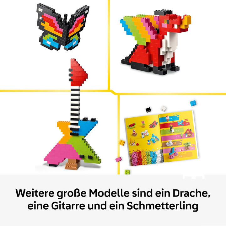 LEGO Classic Kreative Bunte Steine - Lernspielzeug zur Förderung der Feinmotorik - Tiere, Dinosaurie