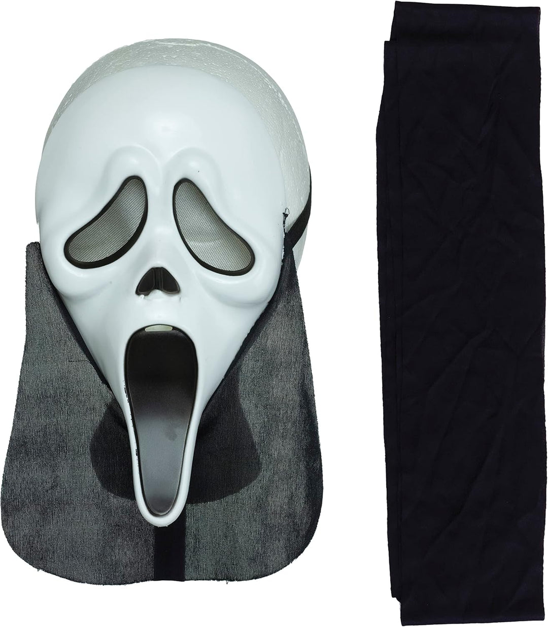 Fun World Scream Ghost Face Kostüm für Erwachsene, Schwarz, Einheitsgrösse, Schwarz, Einheitsgre