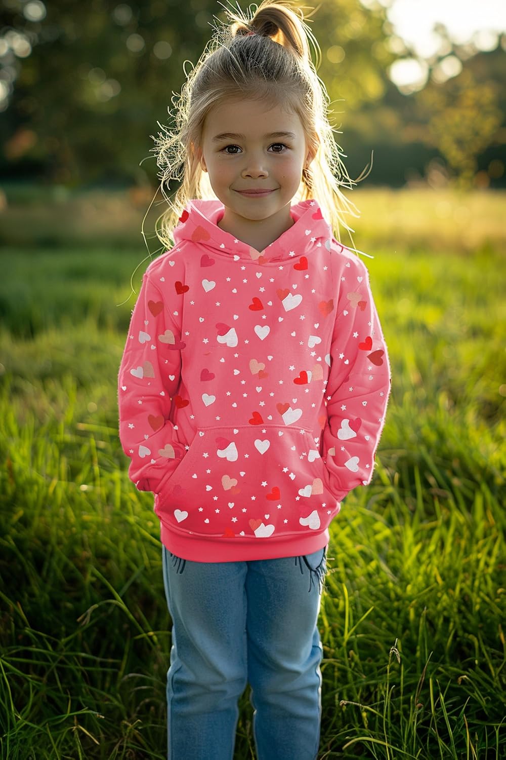 CM-Kid Kapuzenpullover Mädchen Langarm Hoodie Bunt Kinder Sweatshirts Baumwolle Warm Tops 1-7 Jahre