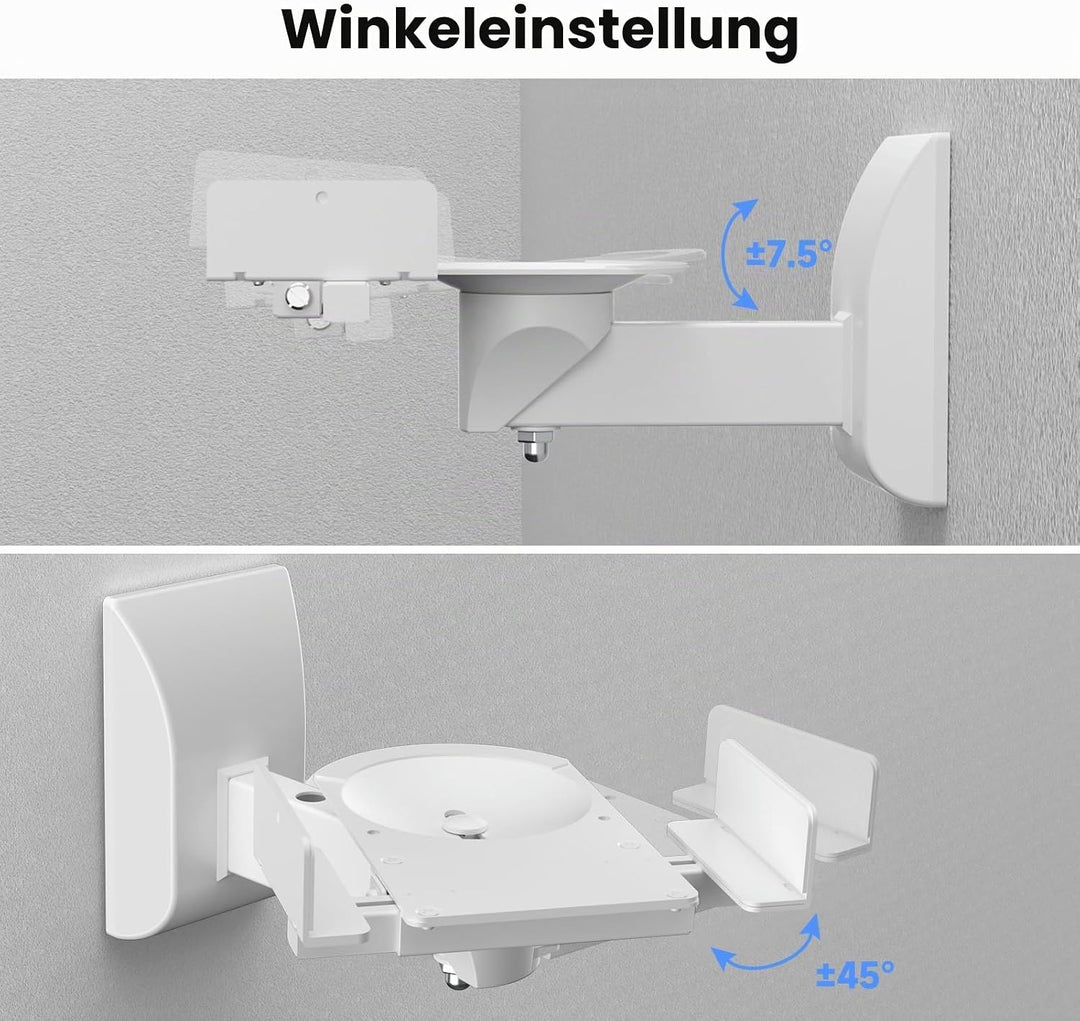 suptek Lautsprecher Wandhalterung Universal Lautsprecher Wandhalter Verstellbare Lautsprecherwandhal