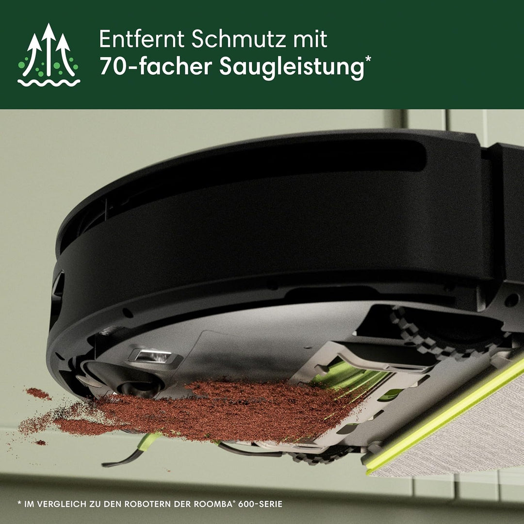 iRobot Roomba 205 DustCompactor Combo Saugroboter – Automatische Staubverdichtung im Roboter, kein E