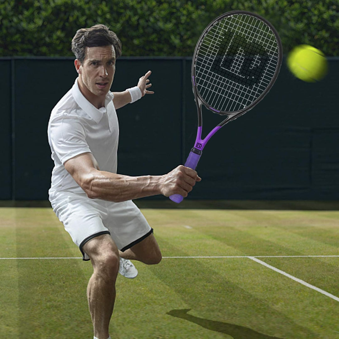 27 Zoll Tennisschläger für Erwachsene, 2 Tennisschläger mit Hülle,Geeignet für Damen Herren Anfänger