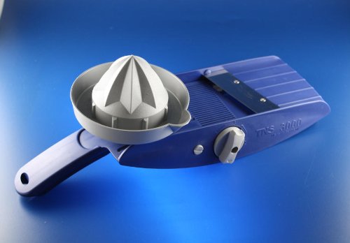 KOMPLETT-SET MIT ERSATZMESSER MESSERSCHUTZ ORIGINAL TNS 3000 GEMÜSEHOBEL ALL IN ONE (Blau - Blue), B