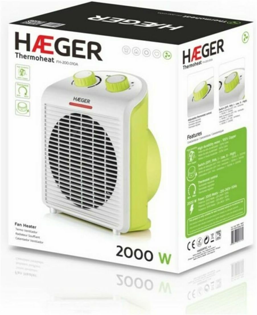 Haeger FH-200.010A Heizlüfter Thermoheat, 2000 W