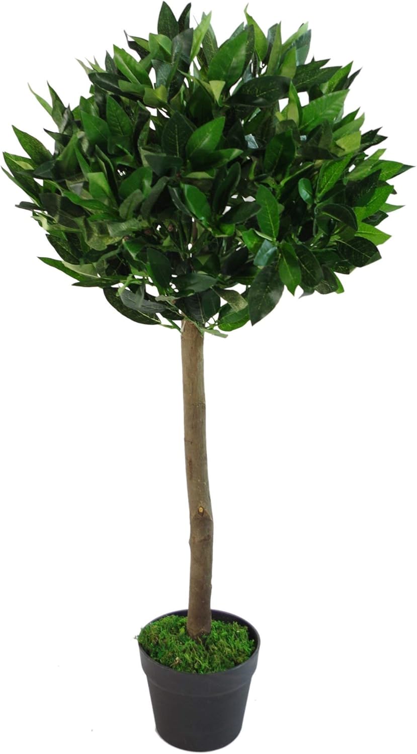 Leaf Künstliche Buchsbaumkugeln, Blattmotiv, 90 cm, 1 Paar, 90 cm