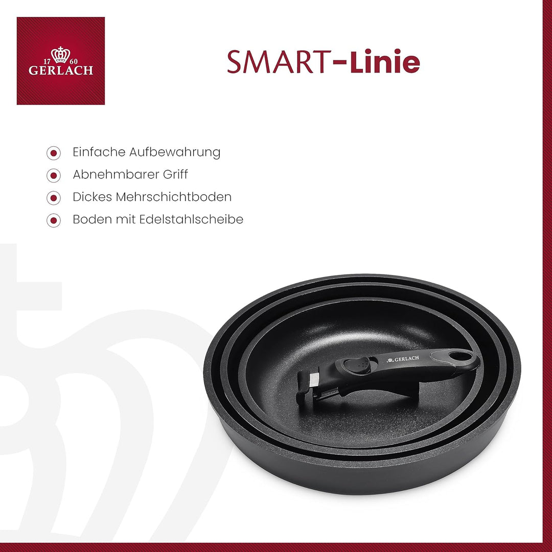 Gerlach Smart Pfanne Set Bratpfanne Keramik Beschichtet Keramikpfanne Bratpfannen Induktionsgeeignet