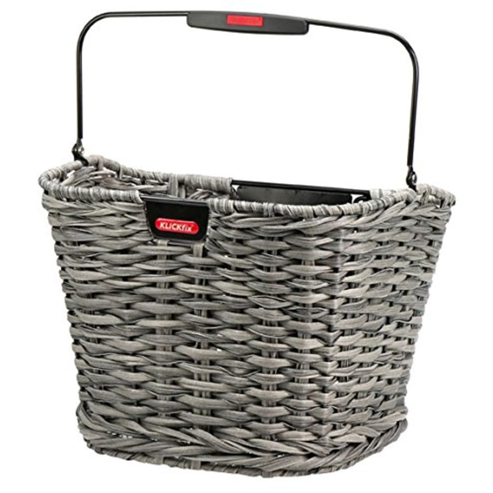 KlickFix Unisex-Adult Structura Fahrradkorb 34x25x27cm Schilf, 34x25x27cm Schilf