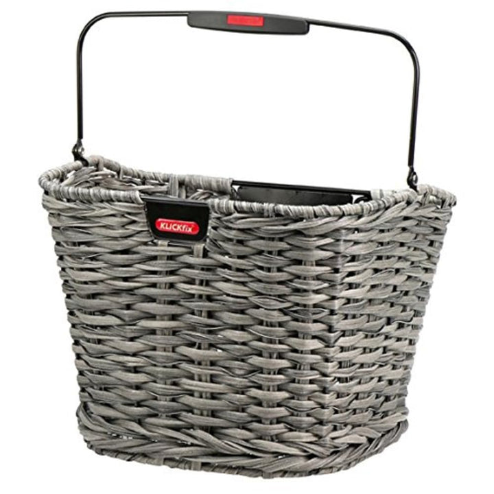 KlickFix Unisex-Adult Structura Fahrradkorb 34x25x27cm Schilf, 34x25x27cm Schilf