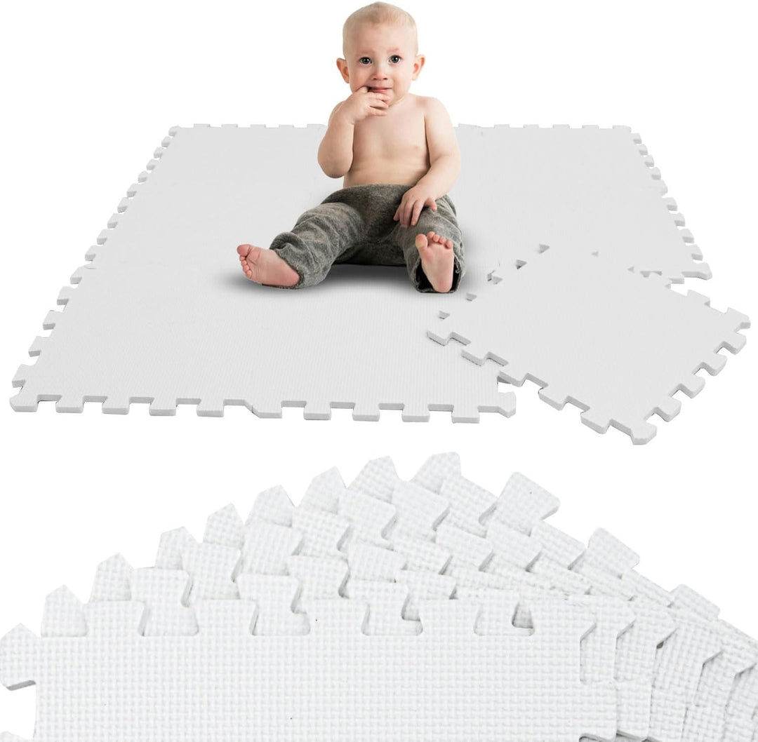 LittleTom 9 Teile Spielmatte Baby Puzzlematte ab Null - 30x30 Krabbelmatte Baby - Spielmatte Kinder