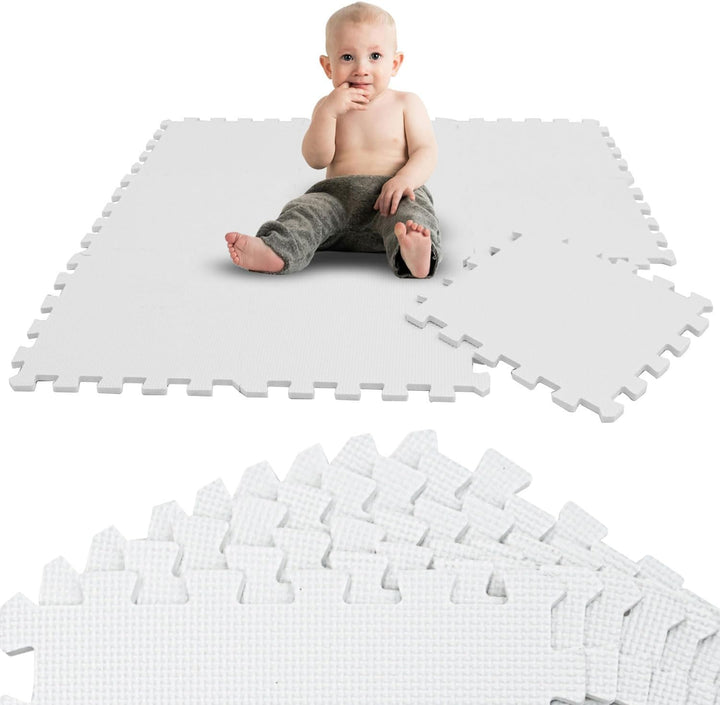 LittleTom 9 Teile Spielmatte Baby Puzzlematte ab Null - 30x30 Krabbelmatte Baby - Spielmatte Kinder