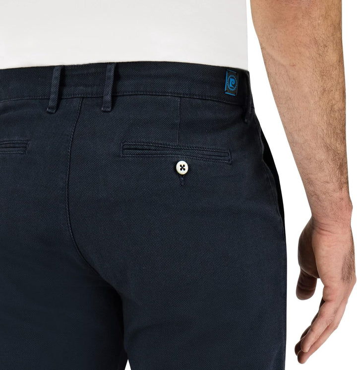 Pierre Cardin Herren Chino Futureflex Lyon | Männer Hose | Tapered Fit 30W / 34L Blau, 30W / 34L Bla