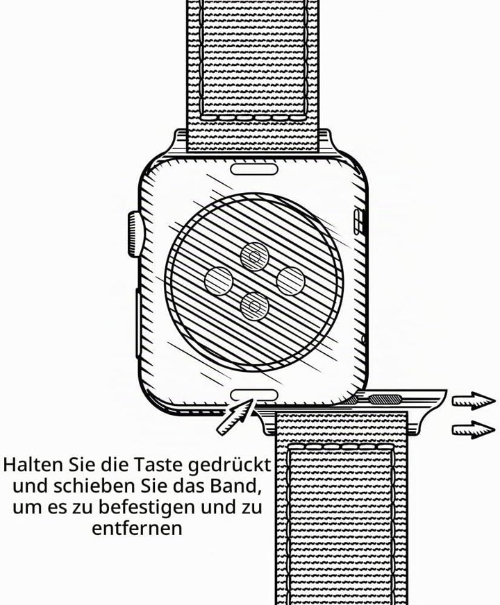 Archer Watch Straps - Uhrenarmbänder aus Hochwertigem Genarbtem Leder für Apple Watch Cognac/Naturwe