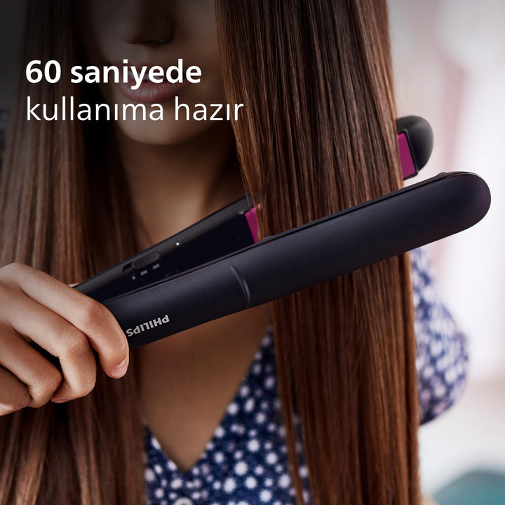 PHILIPS BHS375 / 00 Essential Straightener, ThermoProtect-Technologie, Keratin- und Keramikplatten,