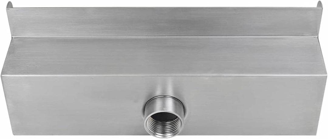 Lechnical Pool-Wasserfall Fontäne mit LEDs Rechteckig Teich Pool Brunnen Pool-Fontaene Wasserfontaen