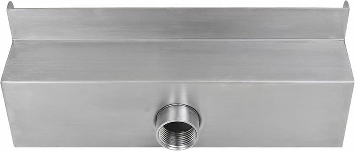 Lechnical Pool-Wasserfall Fontäne mit LEDs Rechteckig Teich Pool Brunnen Pool-Fontaene Wasserfontaen