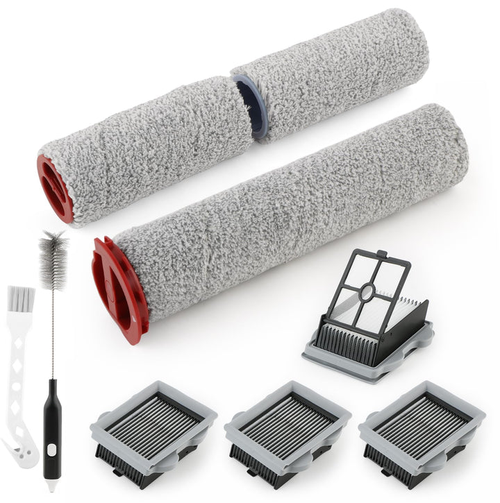 3 Bürstenwalze 4 Filter Ersatzteile für Roborock Dyad Pro/Dyad Pro Combo Nass Trockensauger Bürstenr