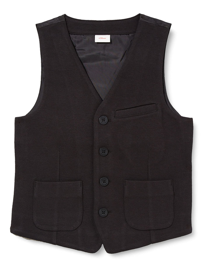 s.Oliver Jungen Weste 140 Schwarz, 140 Schwarz