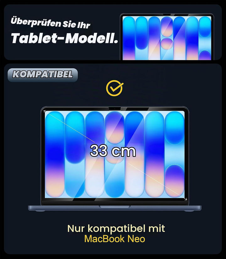 NEWZEROL 2 Stück Display Schutzglas Kompatibel für Apple macbook neo 2026 Displayschutz, Folie aus G