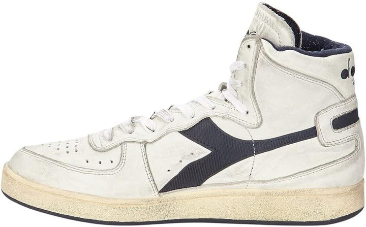 Diadora Heritage MI Basket Used Echtleder-Schuhe Coole Herren High Top Sneaker Turnschuhe Friezeitsc