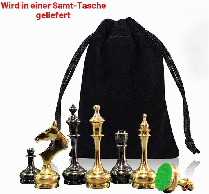 StonKraft Messingschachfigurenpfandschach-Münzenfigürchenstücke 2.5" Sleek Silber, 2.5" Sleek