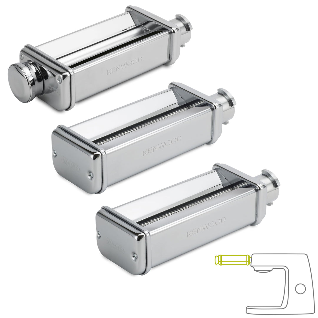 Kenwood Pasta-Set MAX980ME Zubehör für Kenwood Küchenmaschinen, elektrische Nudelmaschine mit Lasagn