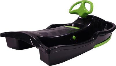 Stiga Kinder Snowpower Steering Sledge, Black/Green,