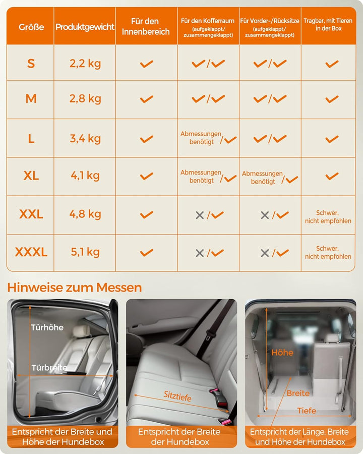 Feandrea Hundebox faltbar, Transportbox Hund, L, Hundetasche, Oxford-Gewebe, Netzstoff, atmungsaktiv